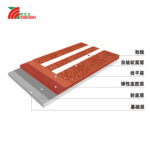 全塑型塑胶跑道